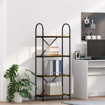 Bookshelf Smoked Oak 60 x 30 x 146 cm Engineered wood