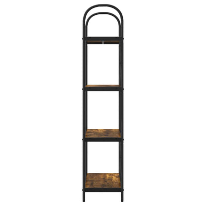 Bookshelf Smoked Oak 60 x 30 x 146 cm Engineered wood