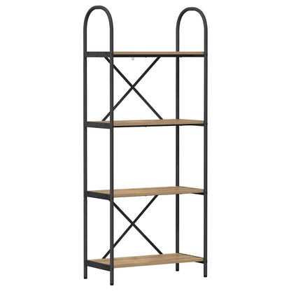 Bookshelf 4-Tier 60 x 30 x 146 cm Engineered wood Artisan Oak