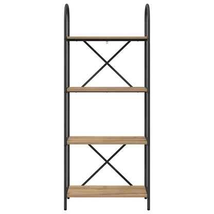 Bookshelf 4-Tier 60 x 30 x 146 cm Engineered wood Artisan Oak