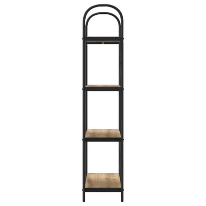 Bookshelf 4-Tier 60 x 30 x 146 cm Engineered wood Artisan Oak