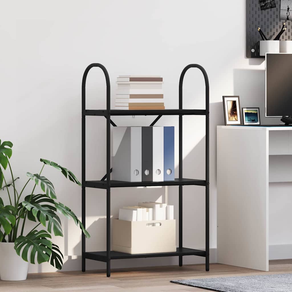 Bookshelf Black Oak 60 x 30 x 109 cm Engineered wood