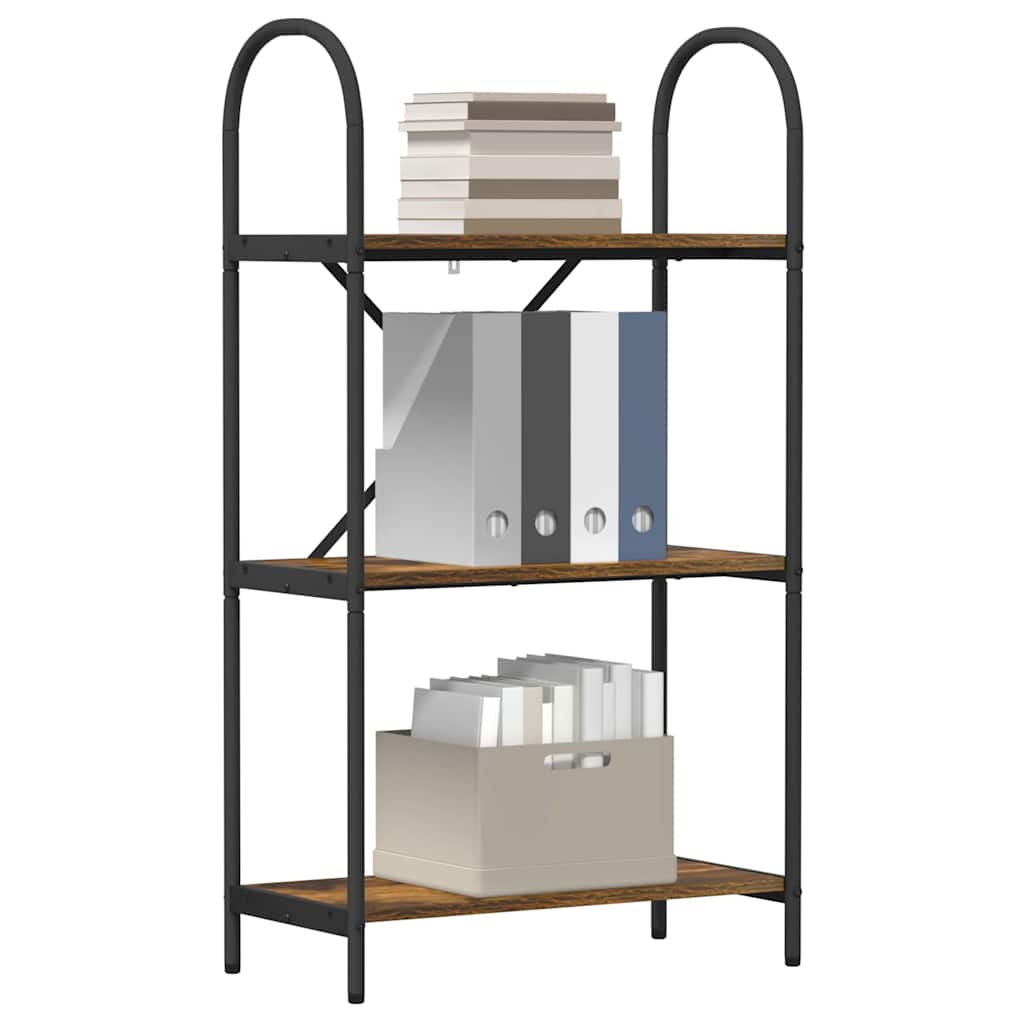 Bookshelf Smoked Oak 60 x 30 x 109 cm Engineered wood
