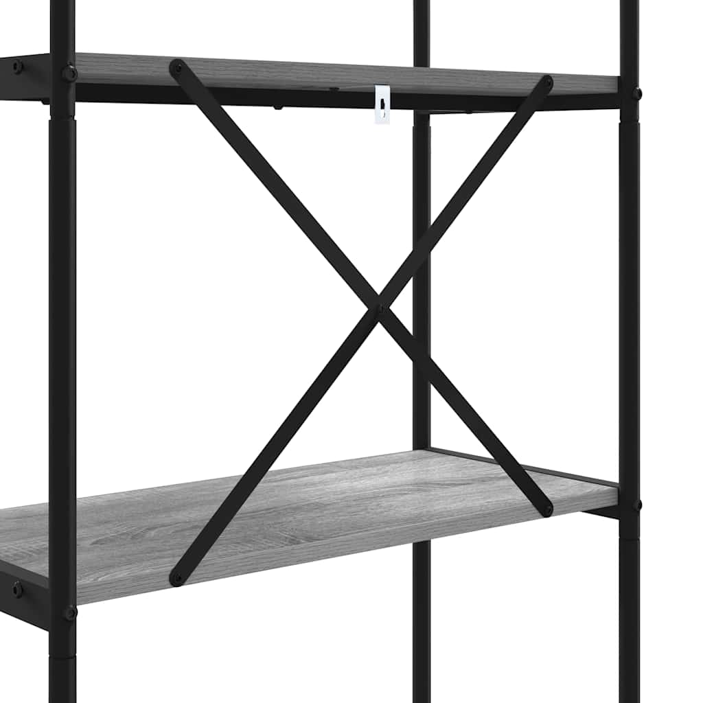 Bookshelf Grey Sonoma 60 x 30 x 109 cm Engineered wood