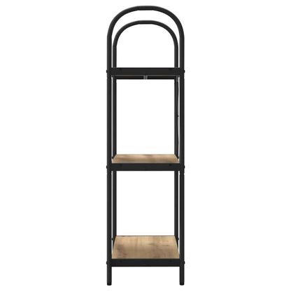 Bookshelf 3-Tier 60 x 30 x 109 cm Engineered wood Artisan Oak