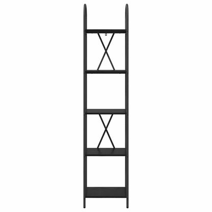 Bookshelf Black Oak 40 x 30 x 183 cm Engineered wood
