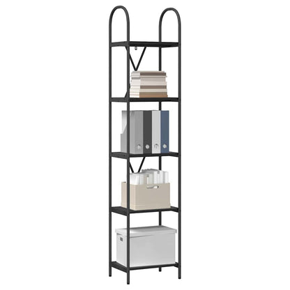 Bookshelf Black Oak 40 x 30 x 183 cm Engineered wood