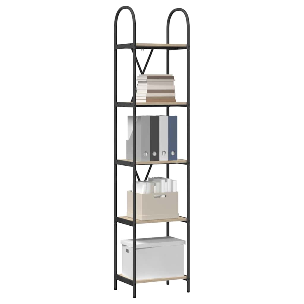 Bookshelf Sonoma Oak 40 x 30 x 183 cm Engineered wood
