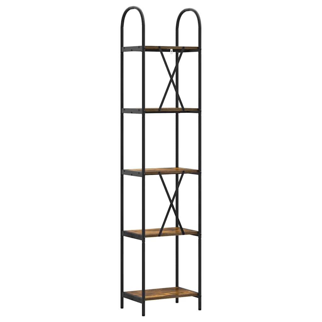 Bookshelf Smoked Oak 40 x 30 x 183 cm Engineered wood
