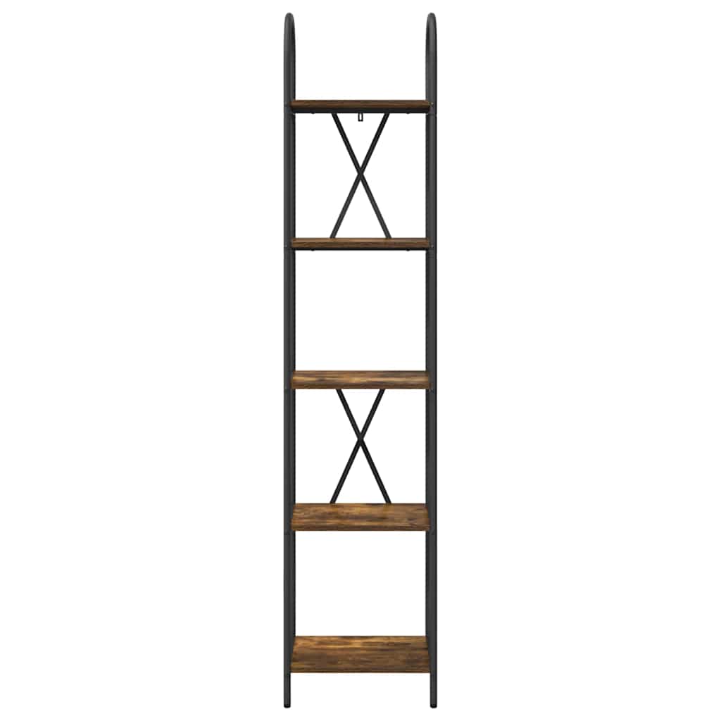 Bookshelf Smoked Oak 40 x 30 x 183 cm Engineered wood