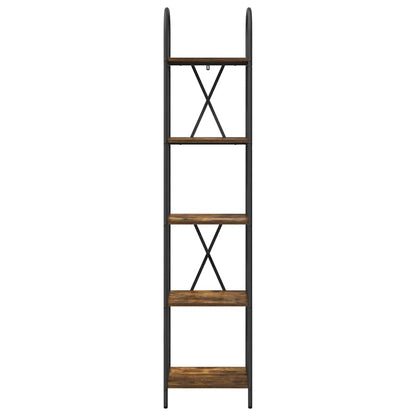 Bookshelf Smoked Oak 40 x 30 x 183 cm Engineered wood