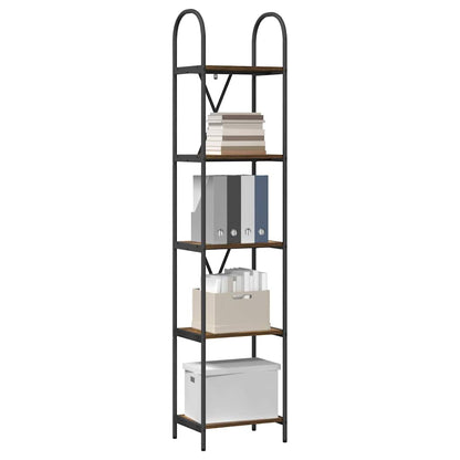 Bookshelf Smoked Oak 40 x 30 x 183 cm Engineered wood
