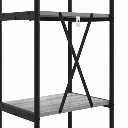 Bookshelf Grey Sonoma 40 x 30 x 183 cm Engineered wood