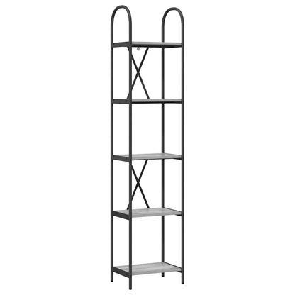 Bookshelf Grey Sonoma 40 x 30 x 183 cm Engineered wood