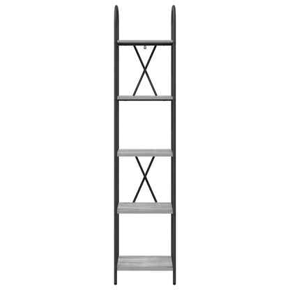 Bookshelf Grey Sonoma 40 x 30 x 183 cm Engineered wood