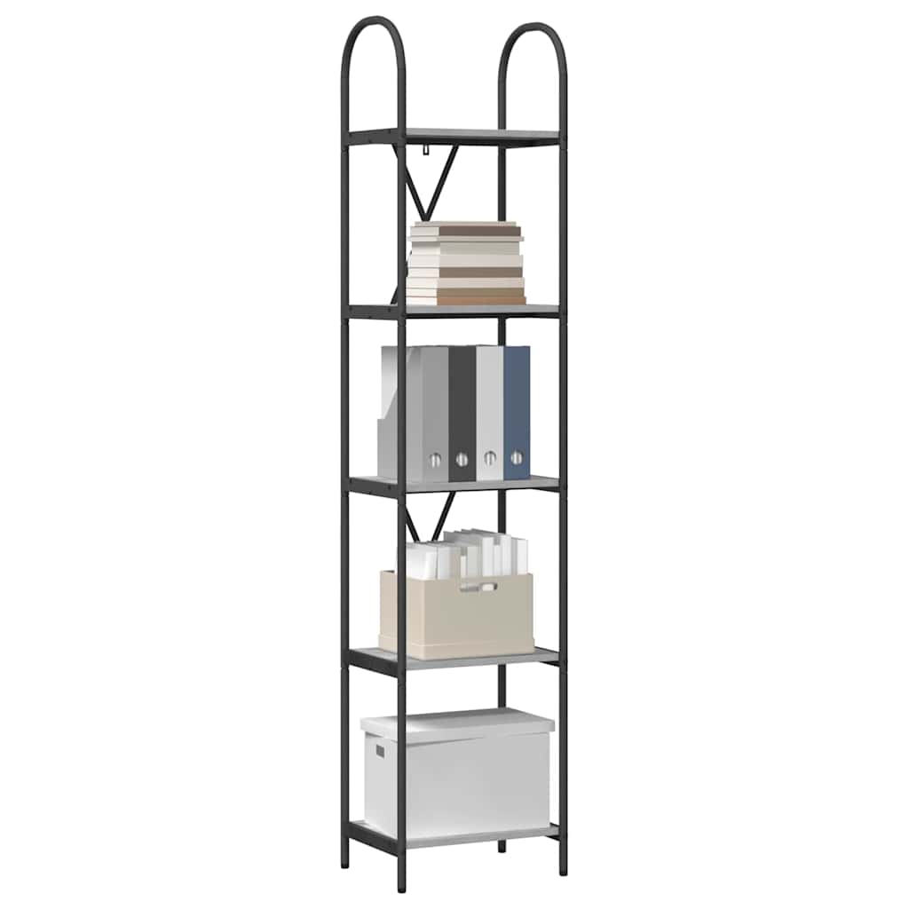 Bookshelf Grey Sonoma 40 x 30 x 183 cm Engineered wood