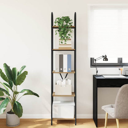 Bookshelf 5-Tier 40 x 30 x 183 cm Engineered wood Artisan Oak