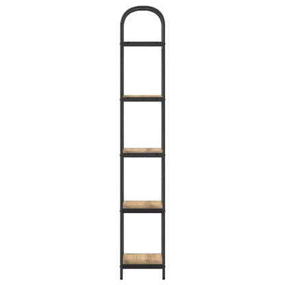Bookshelf 5-Tier 40 x 30 x 183 cm Engineered wood Artisan Oak