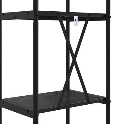 Bookshelf Black Oak 40 x 30 x 146 cm Engineered wood