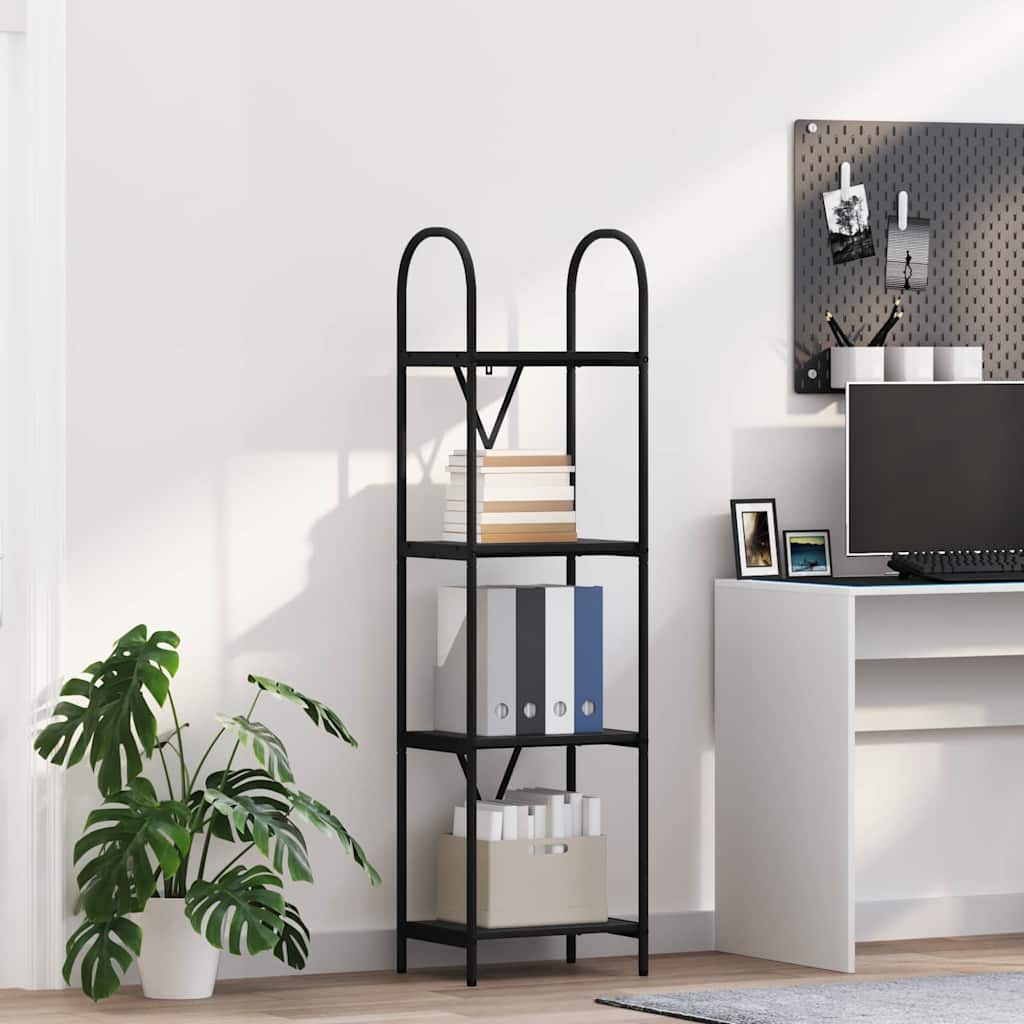 Bookshelf Black Oak 40 x 30 x 146 cm Engineered wood