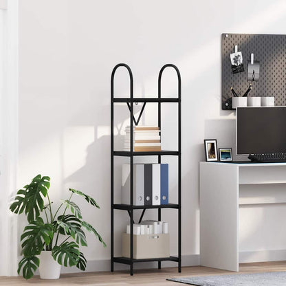 Bookshelf Black Oak 40 x 30 x 146 cm Engineered wood