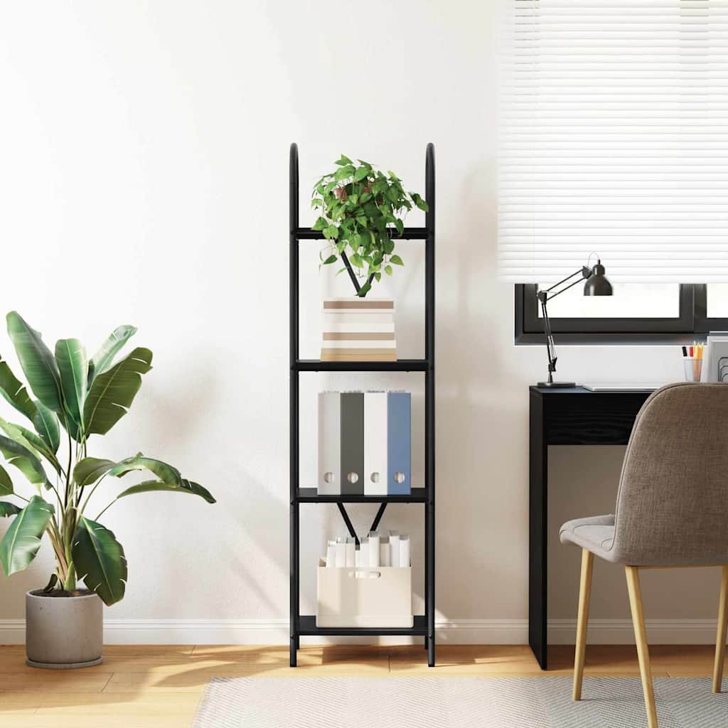 Bookshelf Black Oak 40 x 30 x 146 cm Engineered wood
