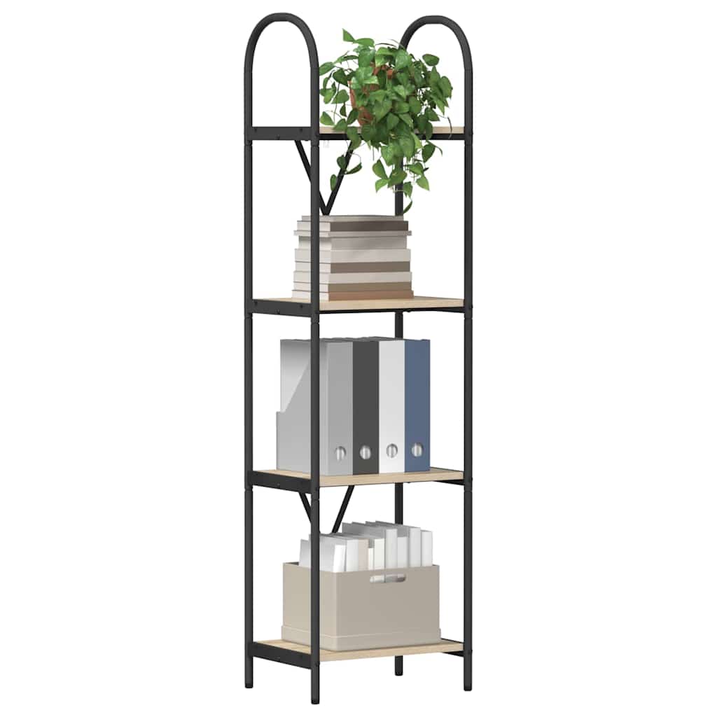 Bookshelf Sonoma Oak 40 x 30 x 146 cm Engineered wood