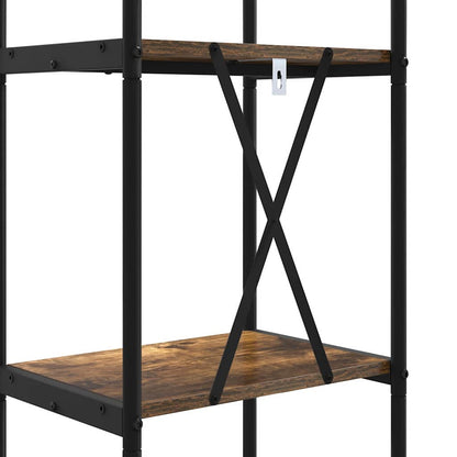 Bookshelf Smoked Oak 40 x 30 x 146 cm Engineered wood