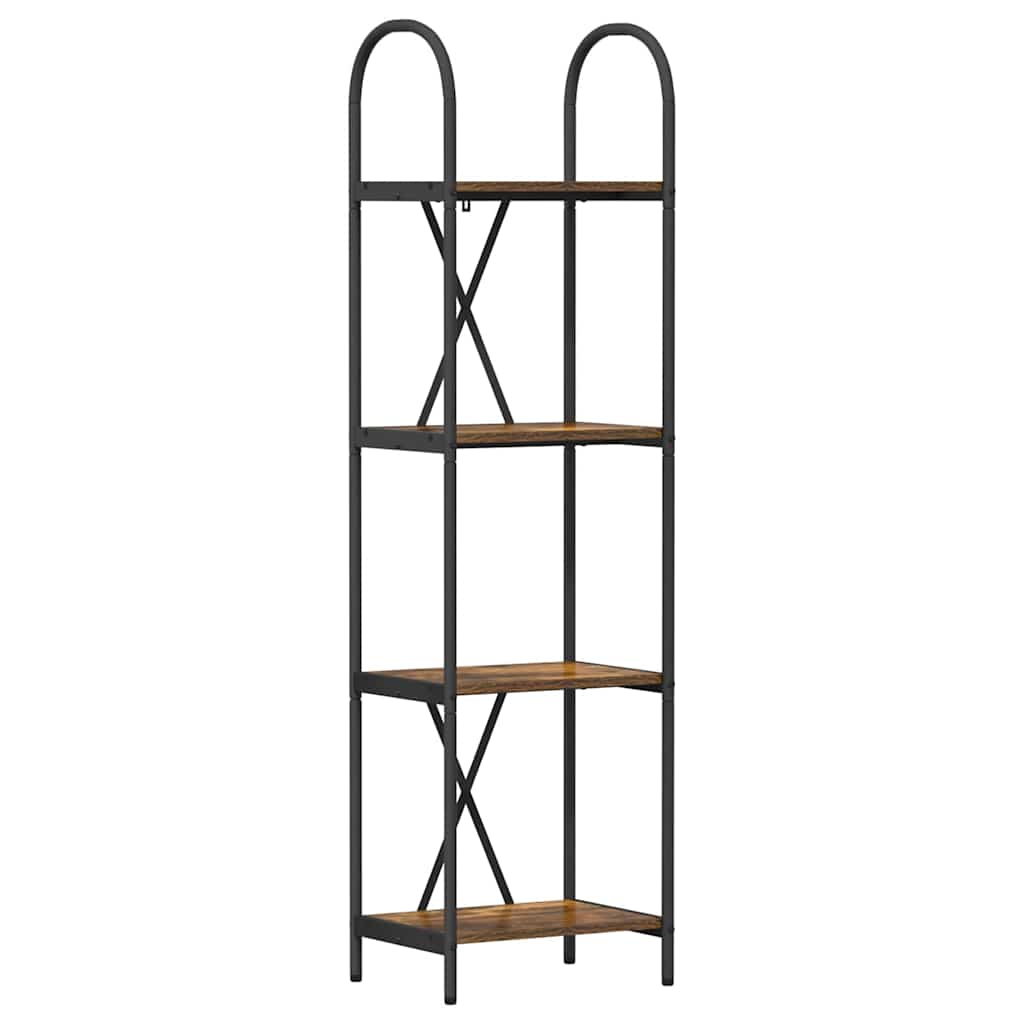 Bookshelf Smoked Oak 40 x 30 x 146 cm Engineered wood