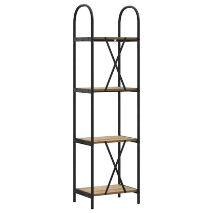Bookshelf 4-Tier 40 x 30 x 146 cm Engineered wood Artisan Oak