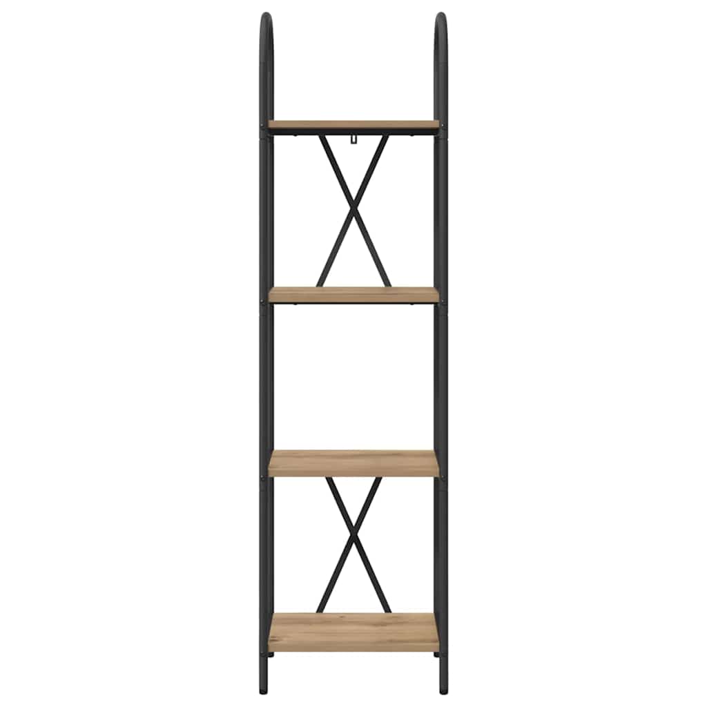Bookshelf 4-Tier 40 x 30 x 146 cm Engineered wood Artisan Oak