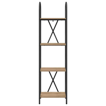Bookshelf 4-Tier 40 x 30 x 146 cm Engineered wood Artisan Oak