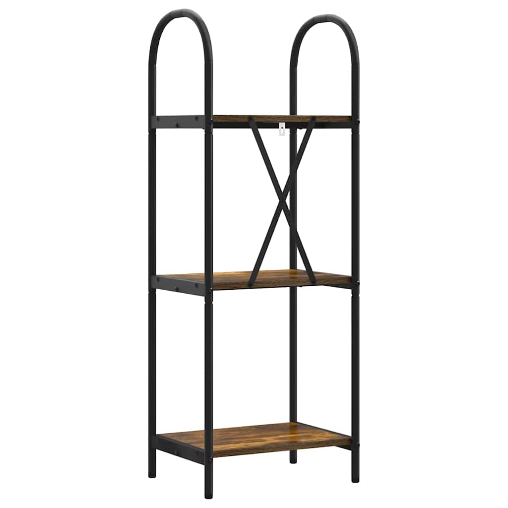 Bookshelf Smoked Oak 40 x 30 x 109 cm Engineered wood