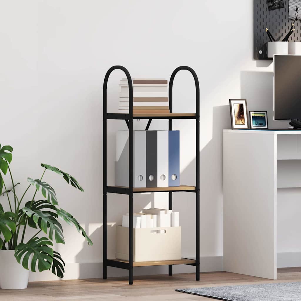Bookshelf 3-Tier 40 x 30 x 109 cm Engineered wood Artisan Oak