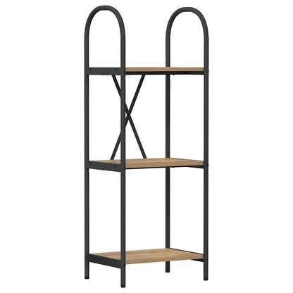 Bookshelf 3-Tier 40 x 30 x 109 cm Engineered wood Artisan Oak