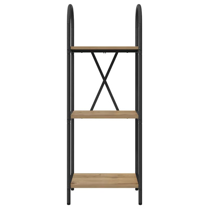 Bookshelf 3-Tier 40 x 30 x 109 cm Engineered wood Artisan Oak