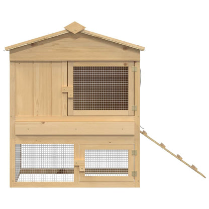 Chicken Coop Brown 75 x 60 x 89 cm Solid Pine Wood