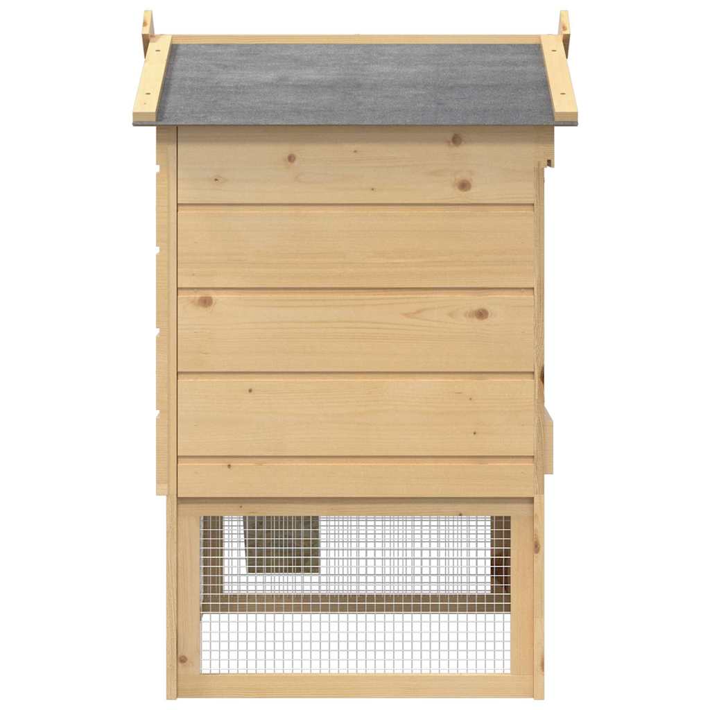Chicken Coop Brown 75 x 60 x 89 cm Solid Pine Wood