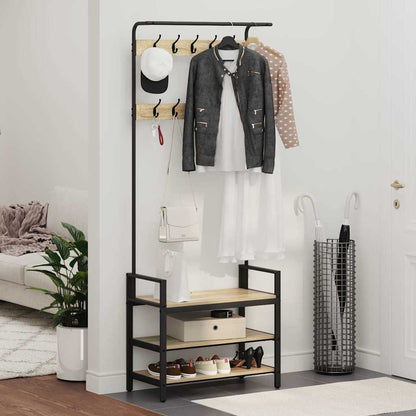 Coat Rack Other Sonoma oak 75 x 34 x 184 cm Engineered wood