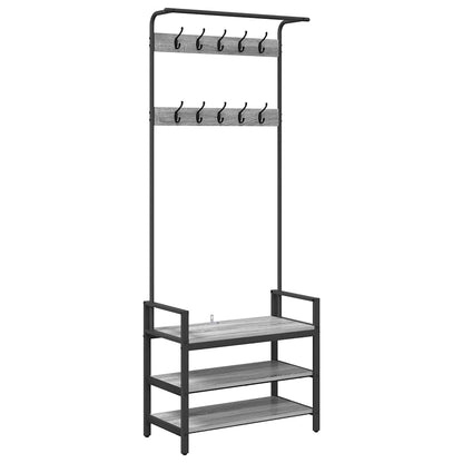 Coat Rack Other Grey sonoma 75 x 34 x 184 cm Engineered wood