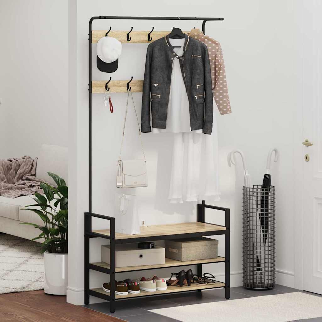 Coat Rack Other Sonoma oak 95 x 34 x 184 cm Engineered wood