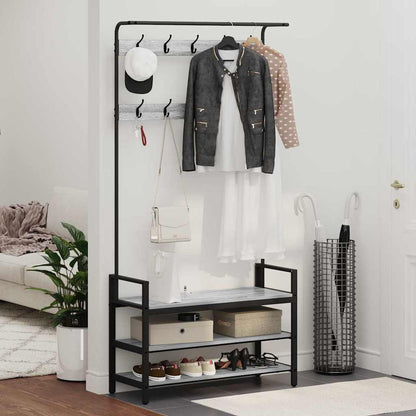 Coat Rack Other Grey sonoma 95 x 34 x 184 cm Engineered wood