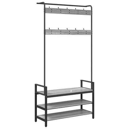 Coat Rack Other Grey sonoma 95 x 34 x 184 cm Engineered wood