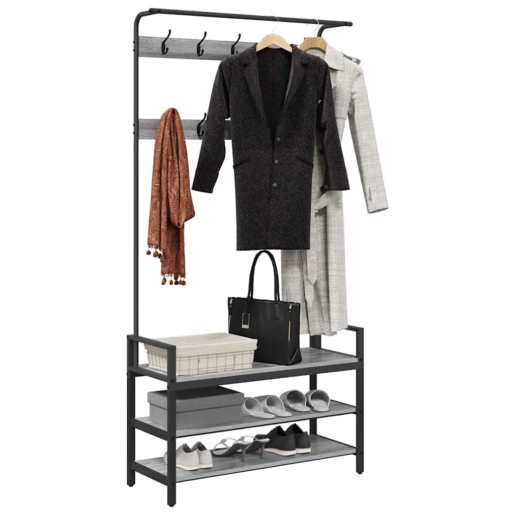 Coat Rack Other Grey sonoma 95 x 34 x 184 cm Engineered wood