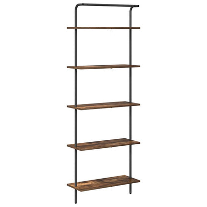 Bookshelf Smoked Oak 60 x 24 x 168 cm Engineered wood
