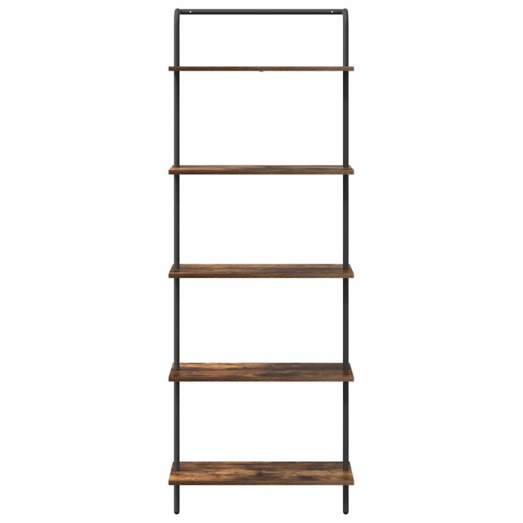Bookshelf Smoked Oak 60 x 24 x 168 cm Engineered wood