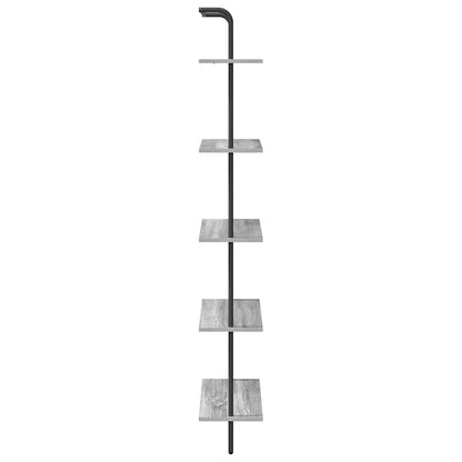 Bookshelf Grey Sonoma 60 x 24 x 168 cm Engineered wood