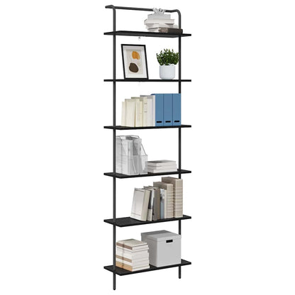 Bookshelf Black Oak 60 x 24 x 203 cm Engineered wood