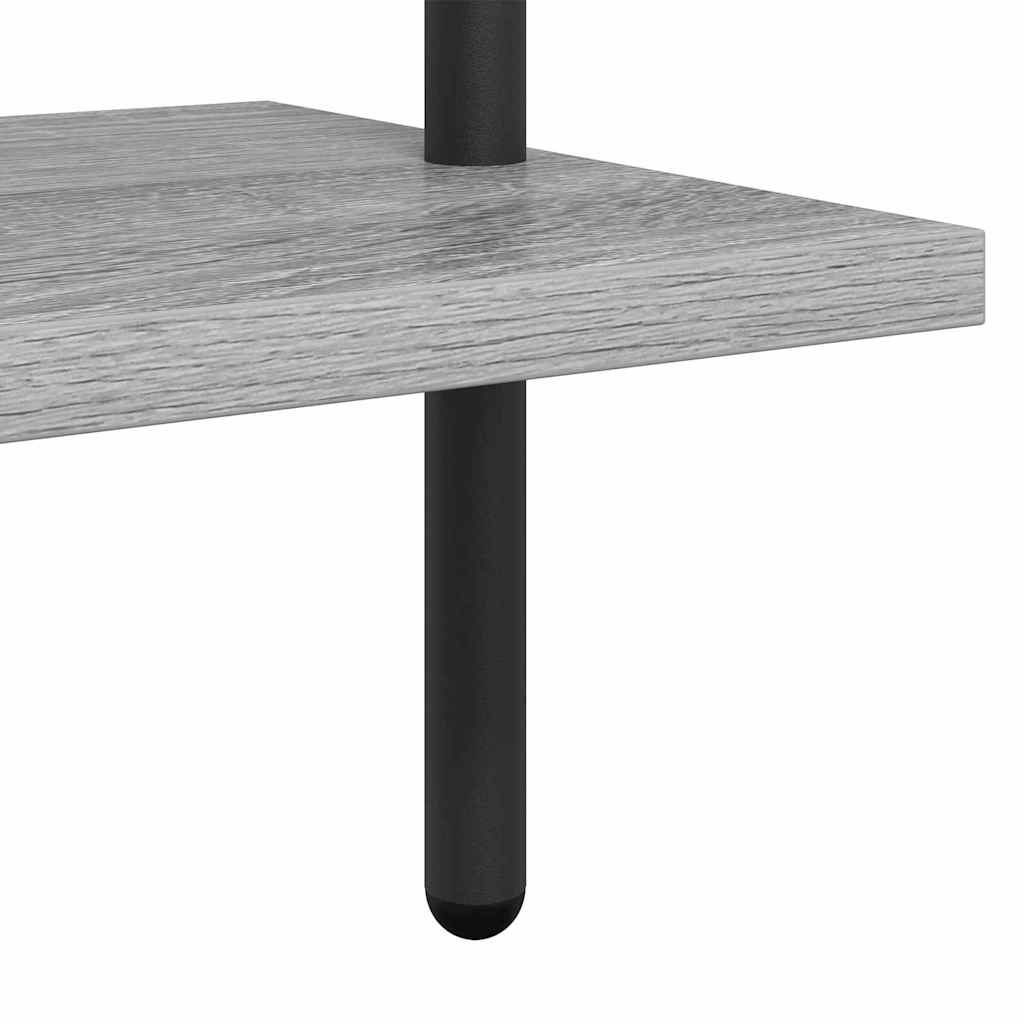 Bookshelf Grey Sonoma 60 x 24 x 203 cm Engineered wood