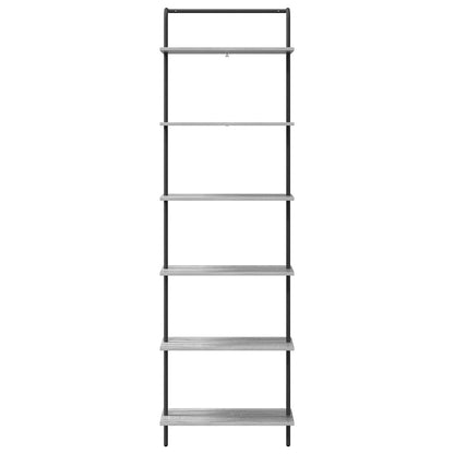 Bookshelf Grey Sonoma 60 x 24 x 203 cm Engineered wood